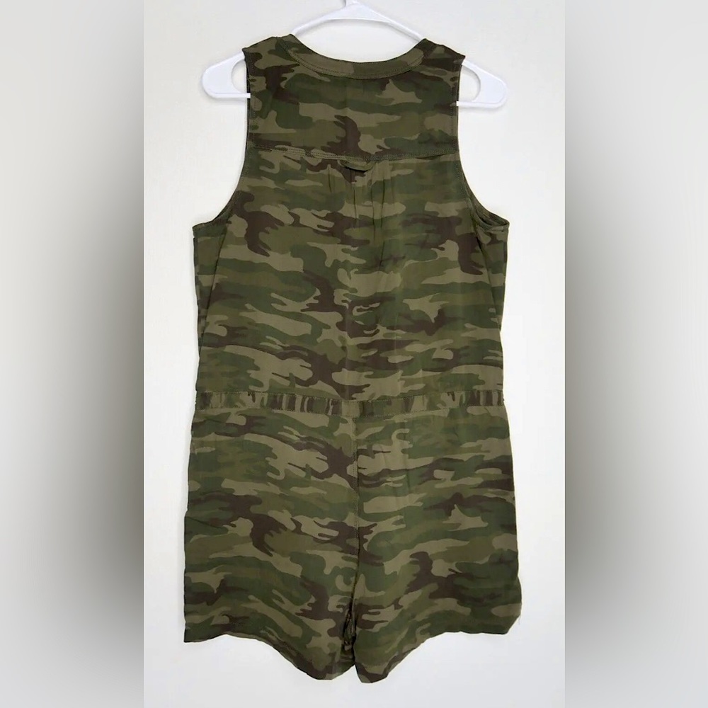 Sanctuary Hazel Shorts Romper Mother Nature Camo Drawstring Women’s Medium EUC - Picture 6 of 9
